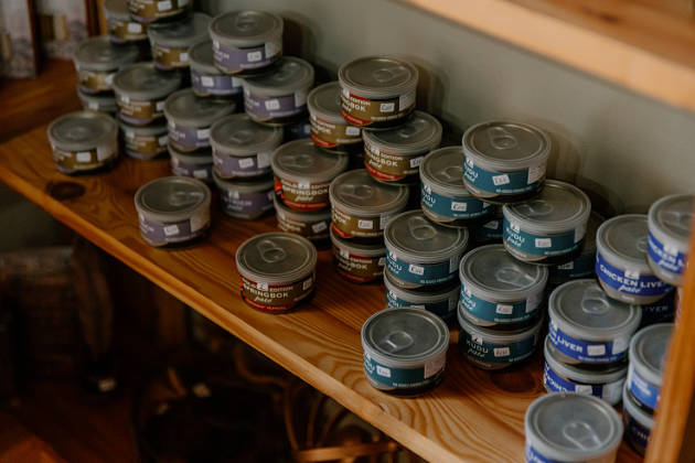 Different tyoes of canned pate